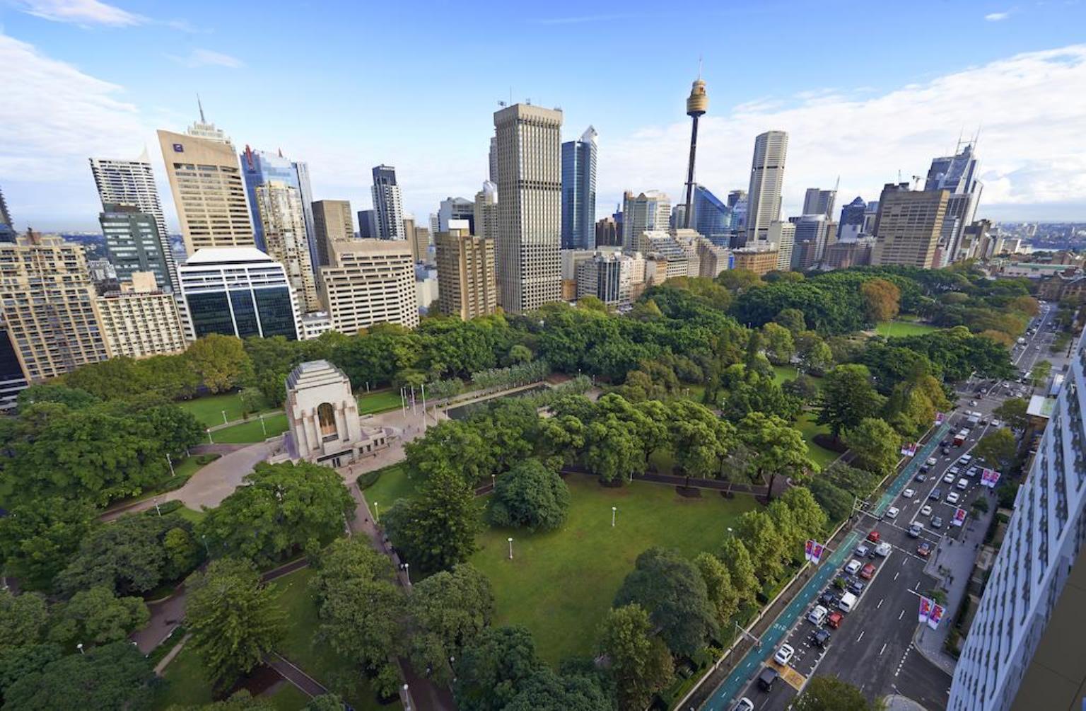 Pullman Sydney Hyde Park Hotel Kültér fotó The Domain, Sydney